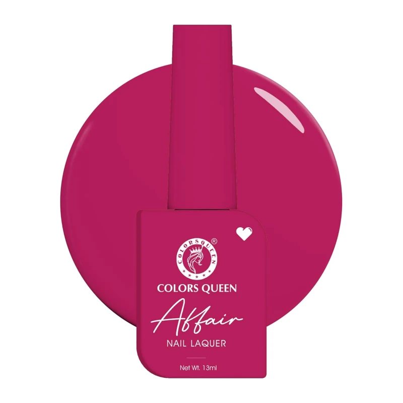 Colors Queen Affair Nail Polish - 55 - Barbie, 13ml | Rich Pigmentation, Quick Drying, Long Lasting Nail Paint | Chip Resistant, No Harmful Chemicals, Semi Matte Nail Polish for Women thumbnail 2